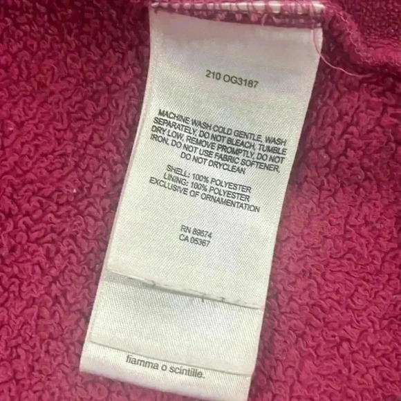 Mountain Hardwear Girls Fleece Zip Up Jacket Size XS. Hot Pink Color - Picture 10 of 10